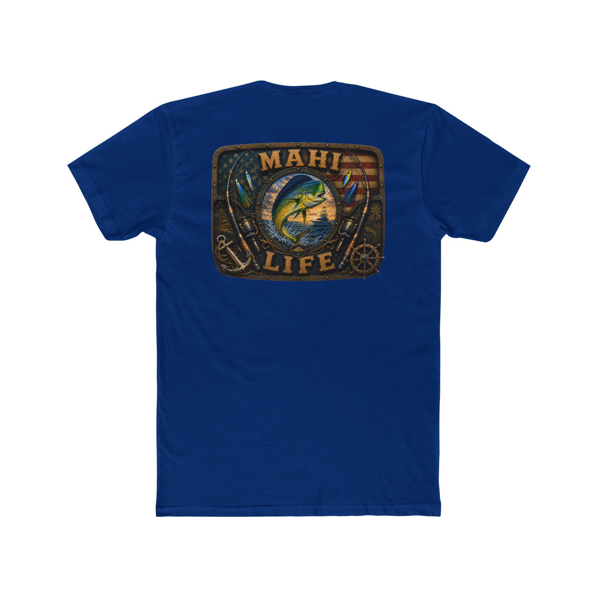 Mahi Life Tee — Vintage Fishing Graphic Cotton T-Shirt
