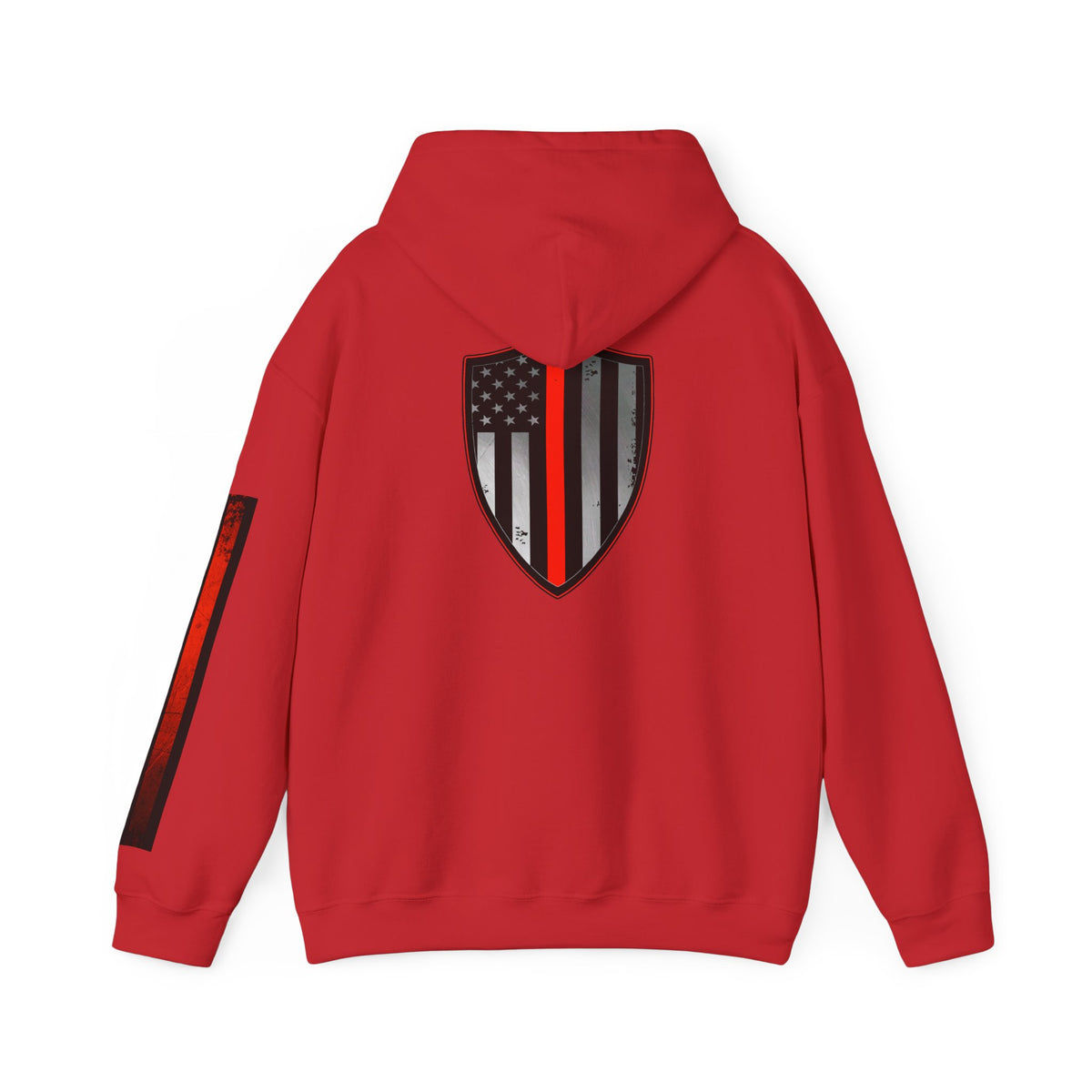 Firefighter Thin Red Line American Flag Hoodie, Fireman Gift, Firefighter Apparel, Thin Red Line Sweatshirt, Firefighter