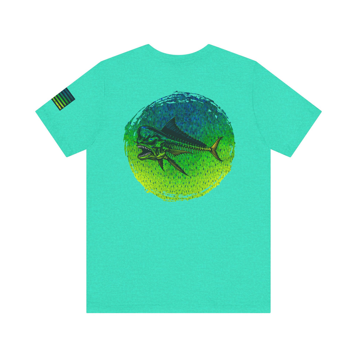 The Mahi Mahi Grunge Tee, Patriotic USA Shirt, Vintage American Flag