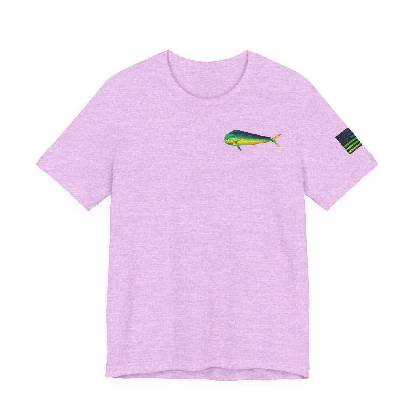 Mahi Mahi American Flag Fishing T-Shirt – Bold Offshore Graphic Tee