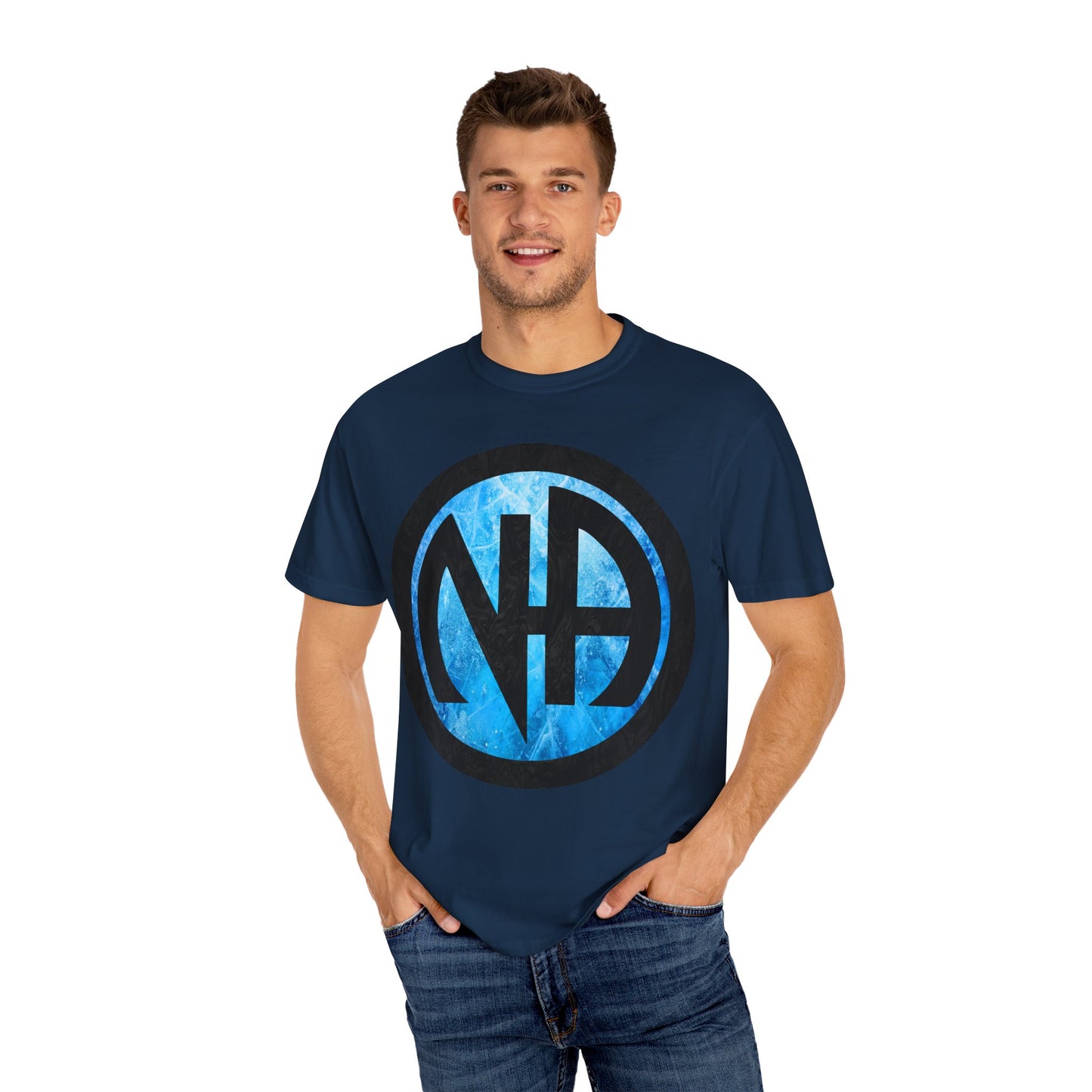 Narcotics Anonymous NA Logo – Blue Ice & Black Recovery Symbol Art T-Shirt, Recovery T-Shirt