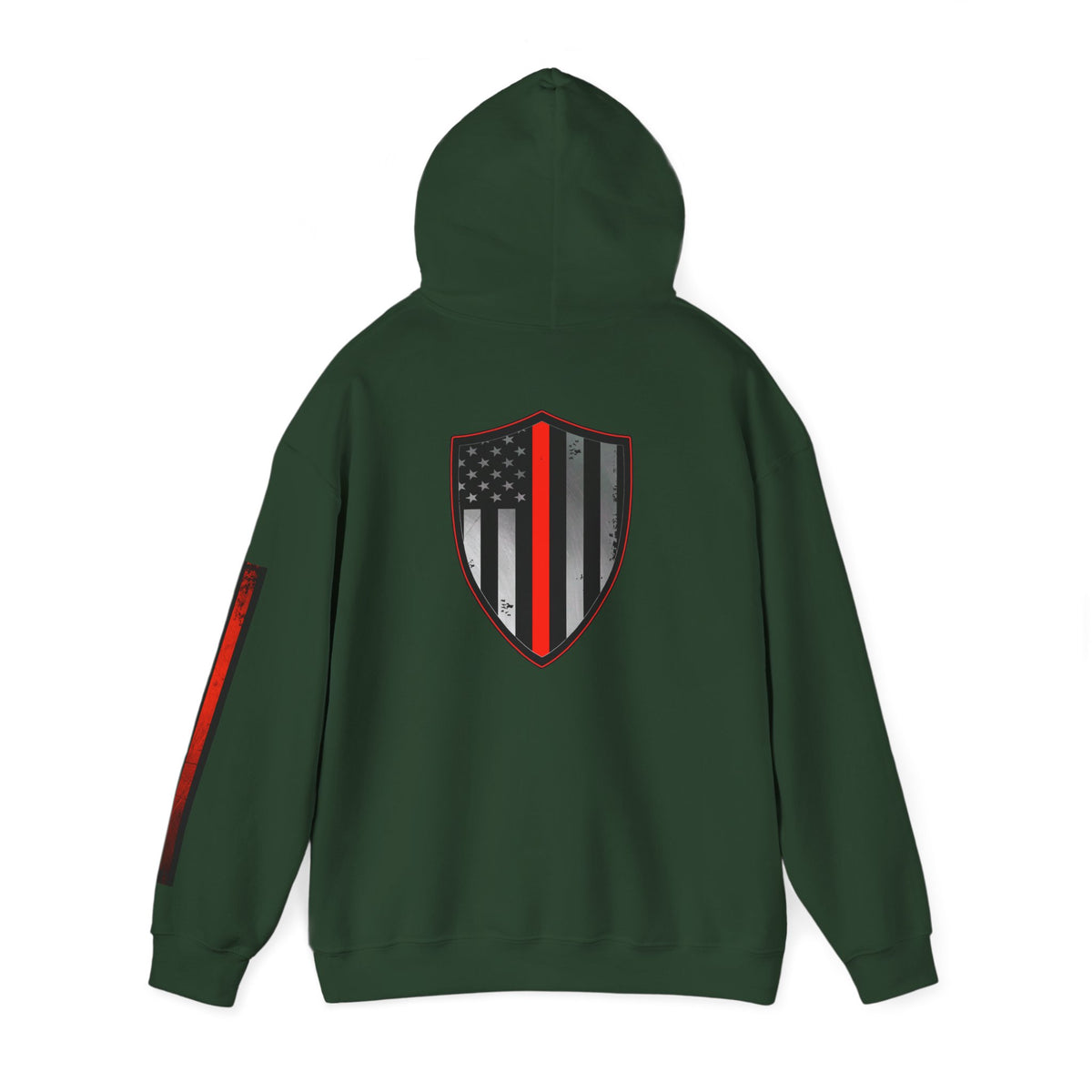 Firefighter Thin Red Line American Flag Hoodie, Fireman Gift, Firefighter Apparel, Thin Red Line Sweatshirt, Firefighter