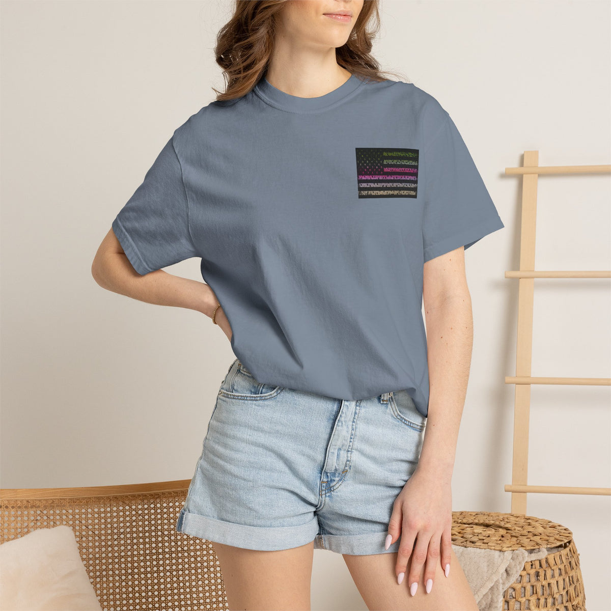 Trout Life T-Shirt — Fishing Graphic Tee with Trout & American Flag