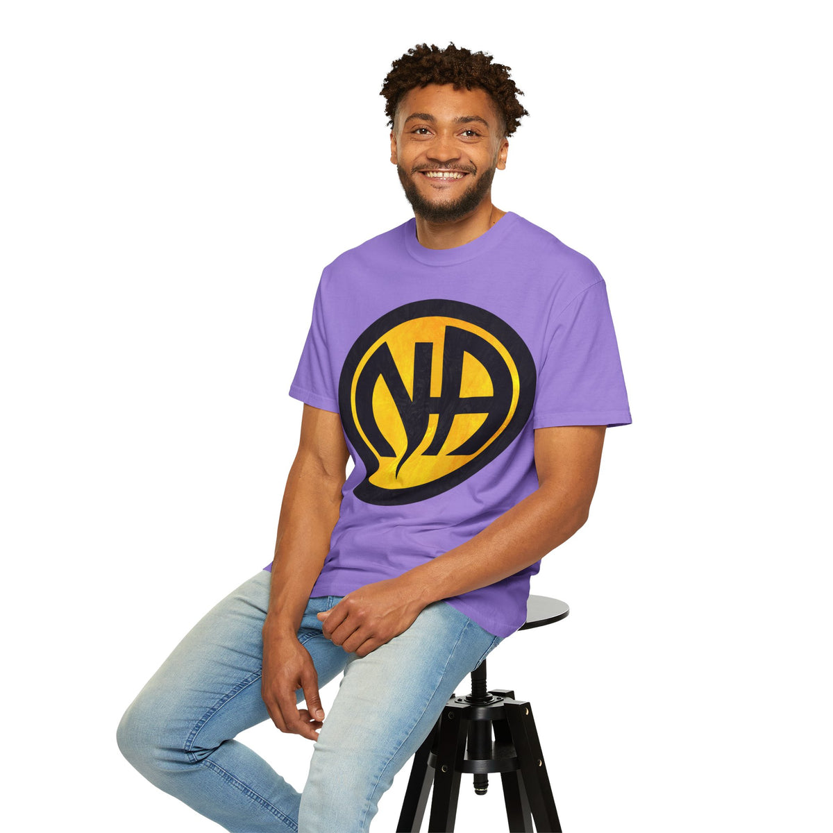 Narcotics Anonymous NA Logo – Yellow & Black Recovery Symbol Art T-Shirt, Recovery T-Shirt