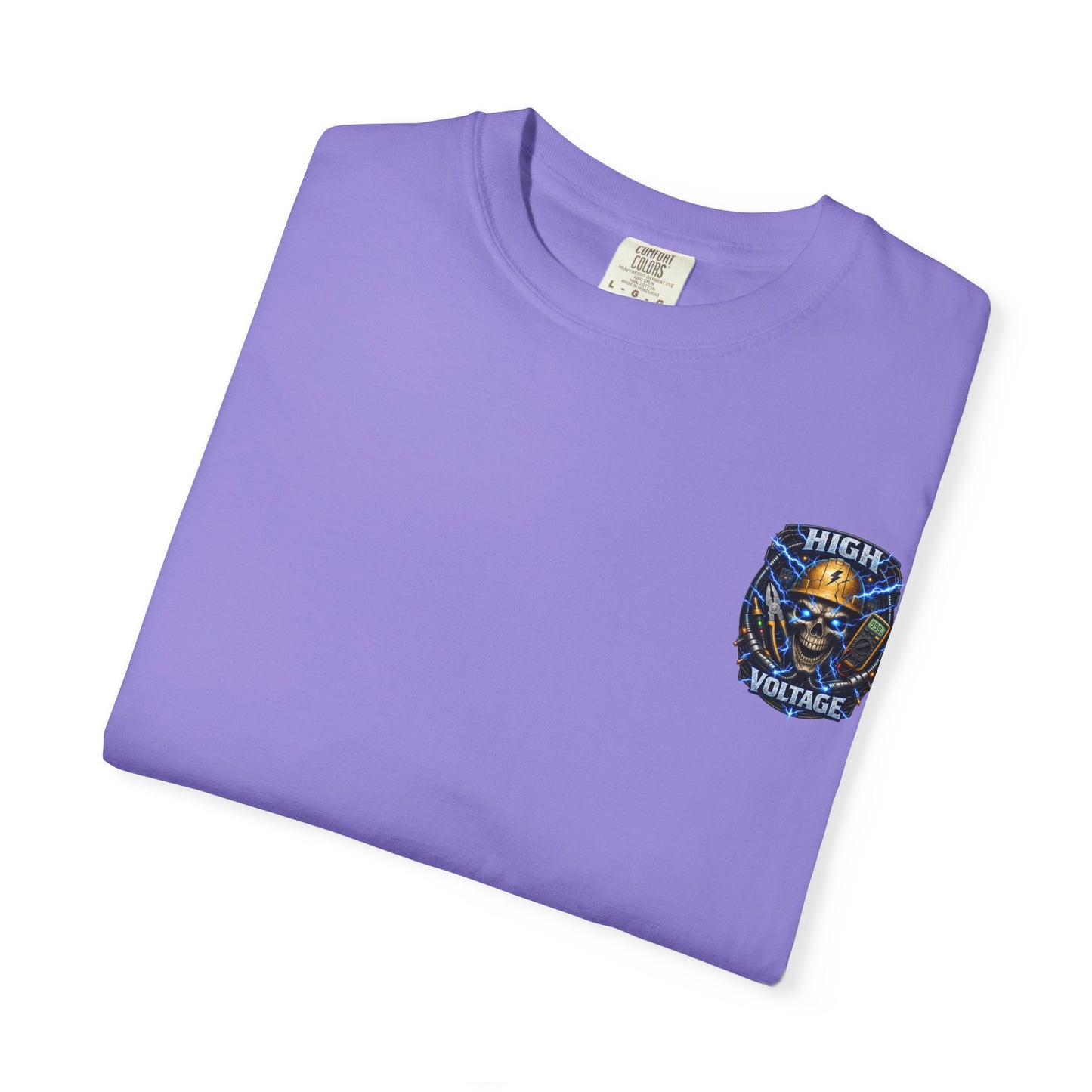 High Voltage Skull T-Shirt — Electrician Safety Graphic Tee
