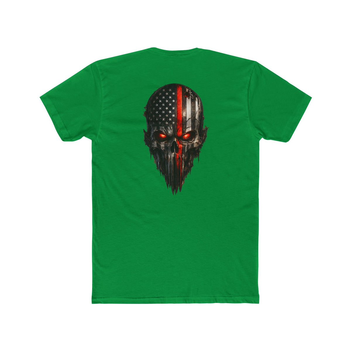 Skull Flag Tee — Distressed American Flag Skull T-Shirt