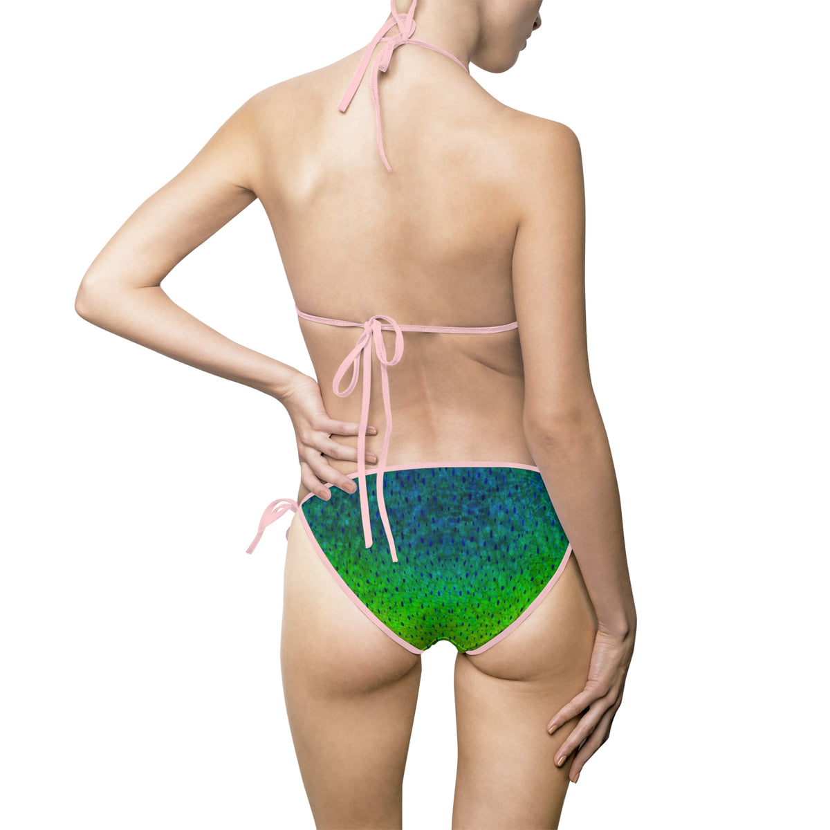 Mahi Mahi Print Bikini – Tropical Fish Scale Swimsuit for Women