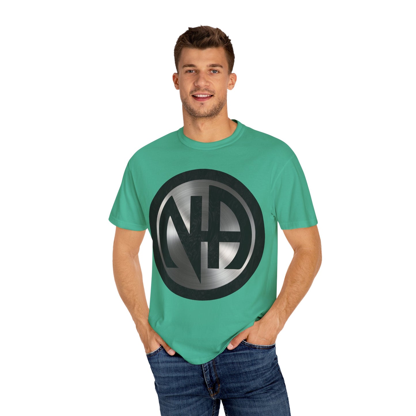 Narcotics Anonymous NA Logo – Metal & Black Recovery Symbol Art T-Shirt, Recovery T-Shirt