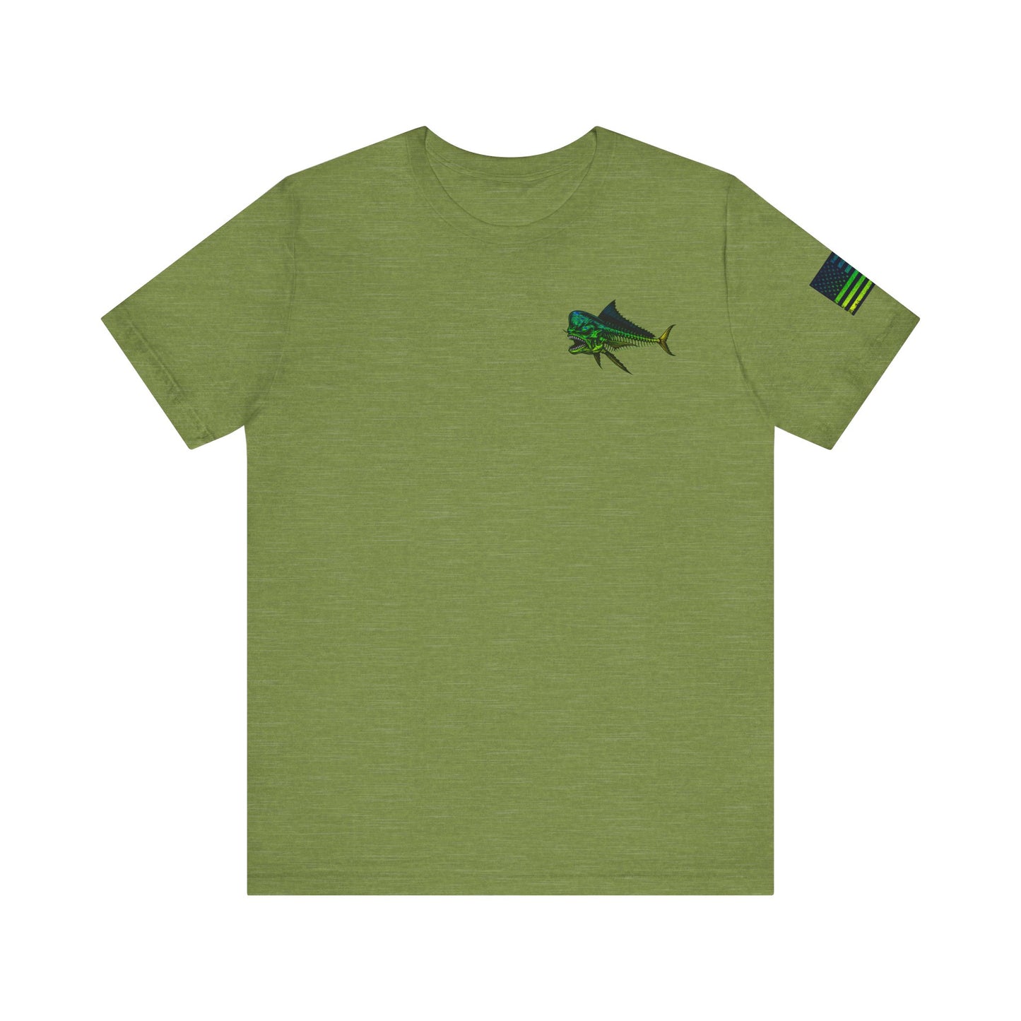 Mahi Mahi Skin Grunge American Flag Tee, Patriotic USA Shirt, Vintage American Flag