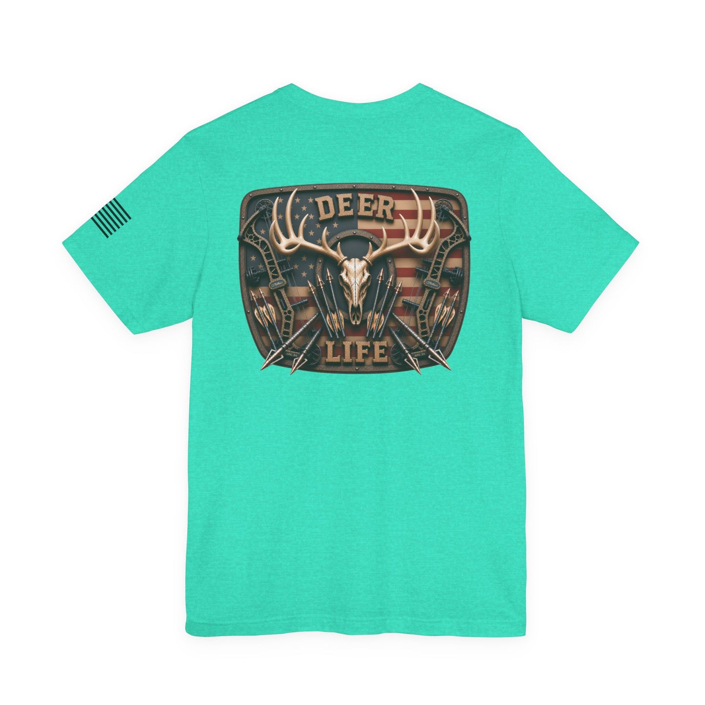 Deer Life American Bowhunting T-Shirt – WRAEVN OUTDOORS Whitetail Hunter Tee