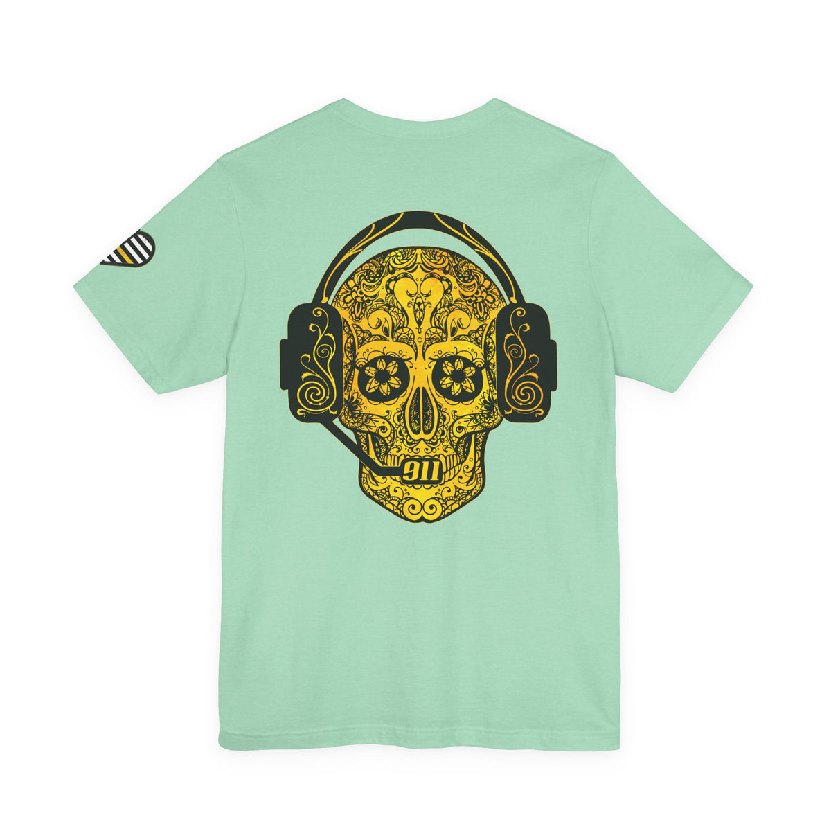 Shot Caller Sugarskull Tee, Dispatcher T-Shirt, 911 Operator Shirt, Unisex Jersey Tee, Short Sleeve Top