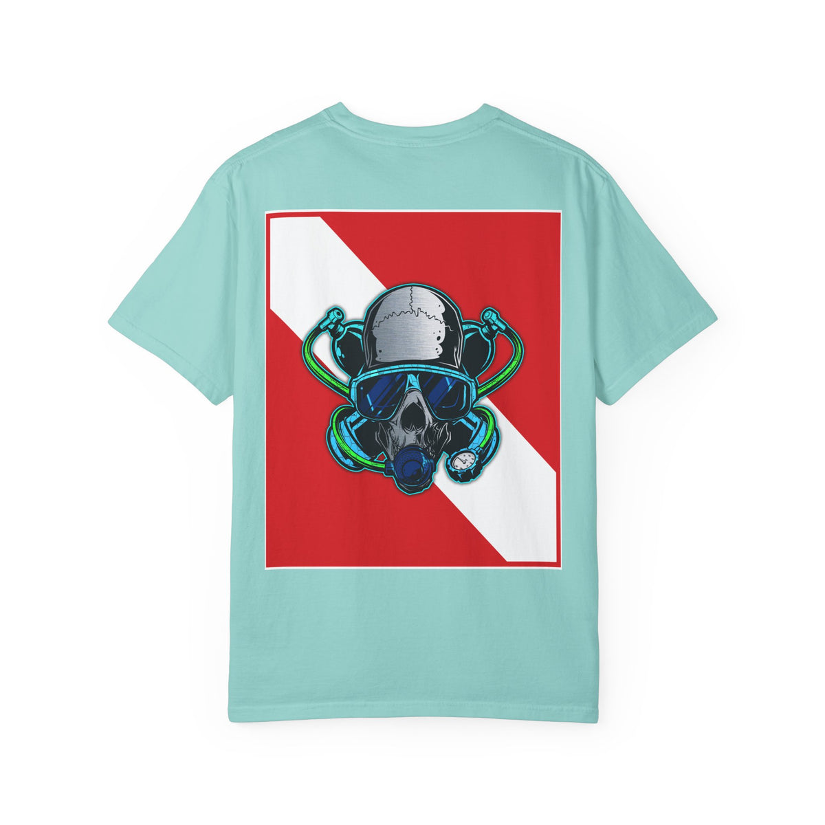 Scuba Skull Unisex T-shirt, Dive Flag Tee, Diving Shirt, Ocean Lover Gift, Beach Wear