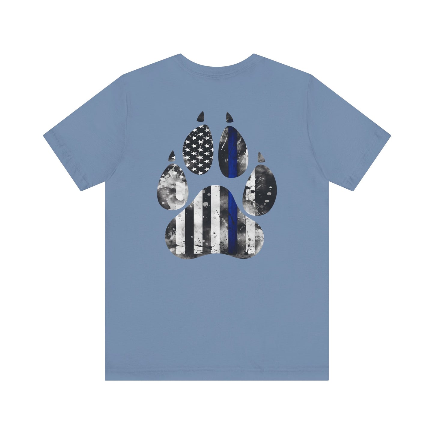 K9 Blue Line Paw Print Tee