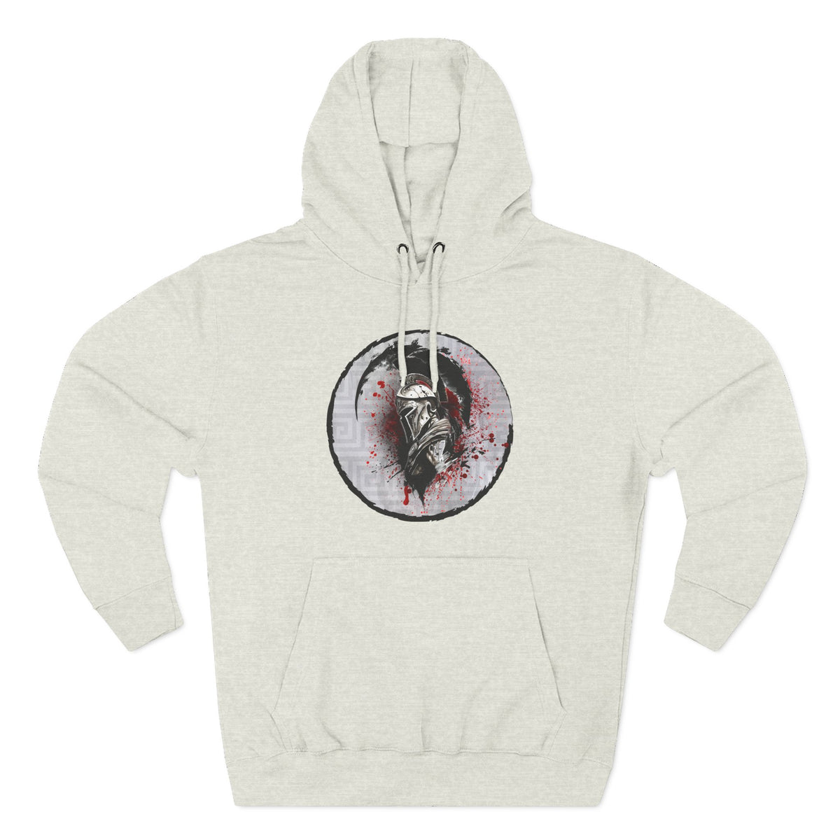 Three-Panel Fleece Hoodie Spartan Warrior