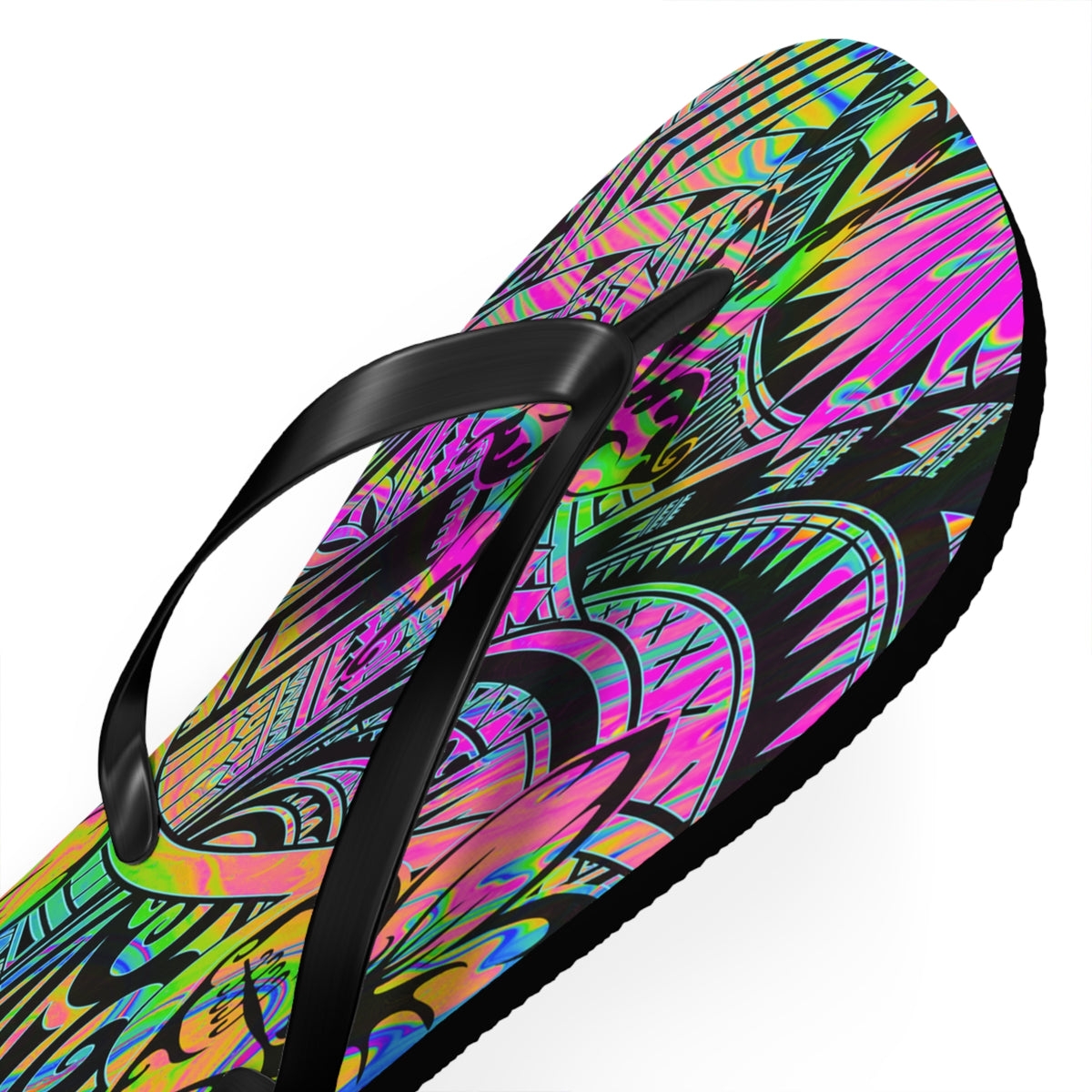 Polynesian Flip Flops | Vibrant Beach Footwear | Summer Sandals | Bohemian Style | Gift for Travelers, Festivals