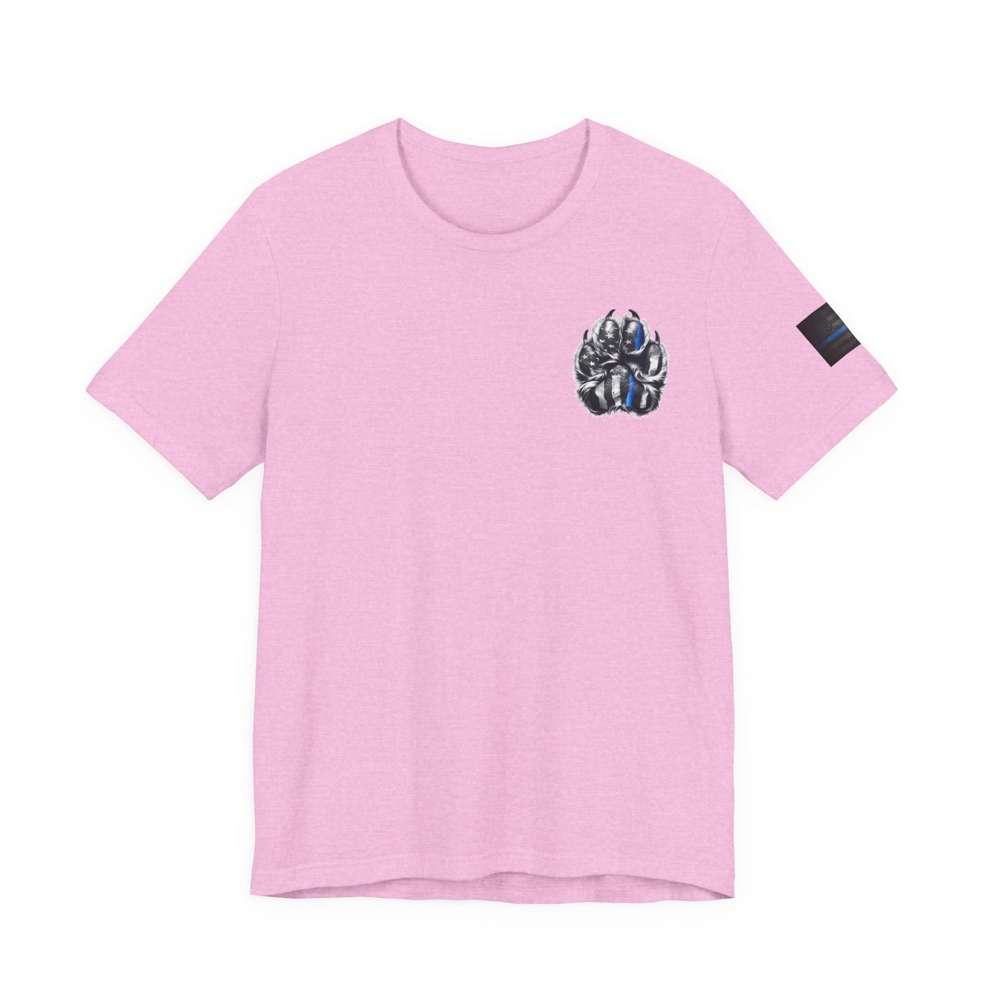 Thin Blue Line K9 Paw Shirt – Thin Blue Line American Patriotic Tee for Law Enforcement Support