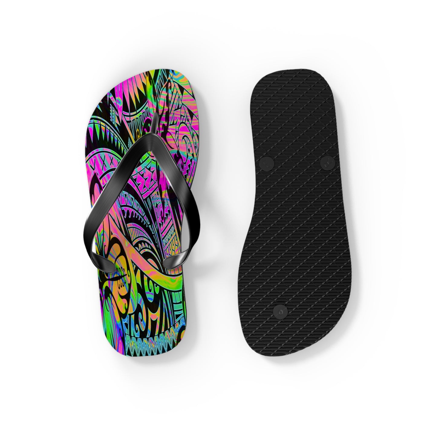 Polynesian Flip Flops | Vibrant Beach Footwear | Summer Sandals | Bohemian Style | Gift for Travelers, Festivals