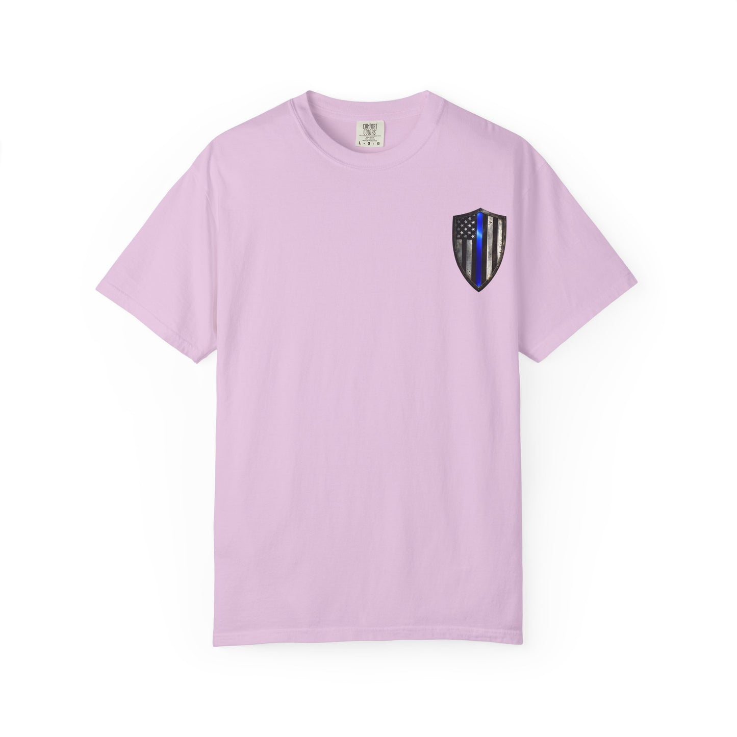 Thin Blue Line Skull T-Shirt — American Flag Police Support Tee