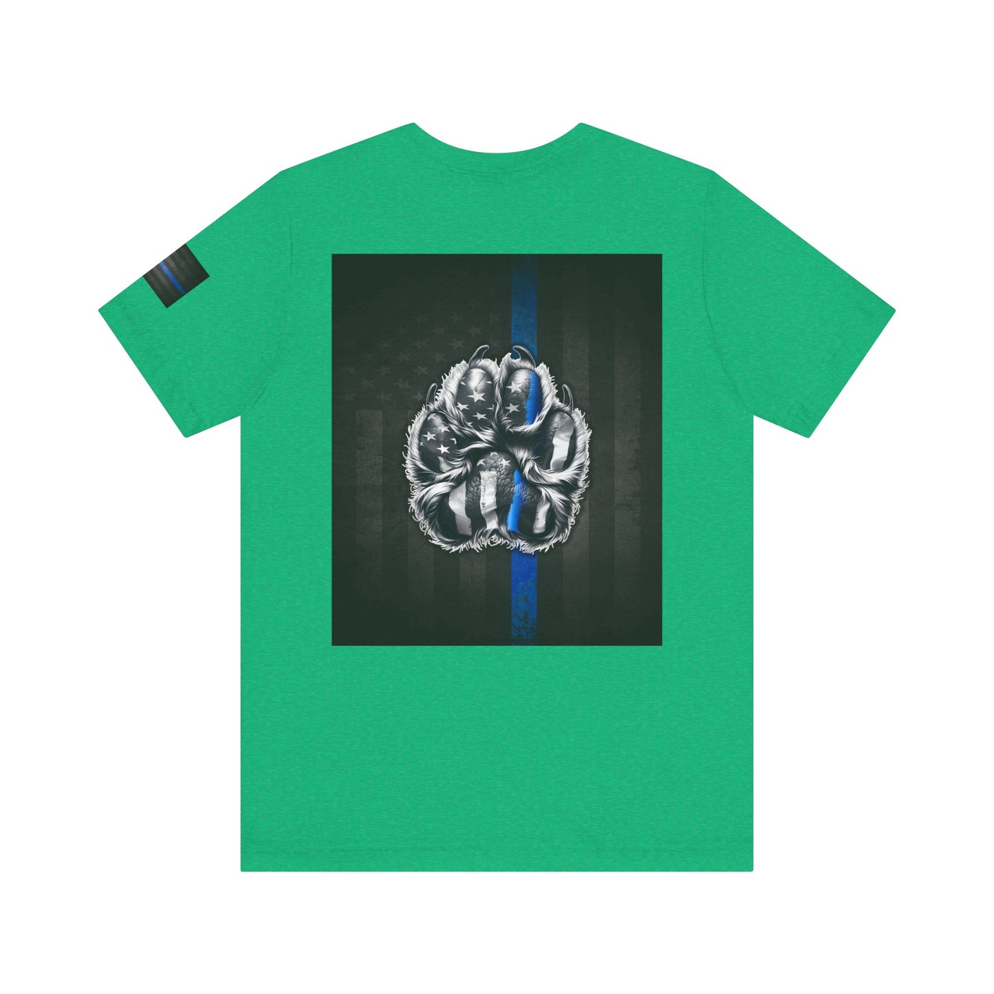 Thin Blue Line K9 Paw Shirt – Thin Blue Line American Patriotic Tee for Law Enforcement Support