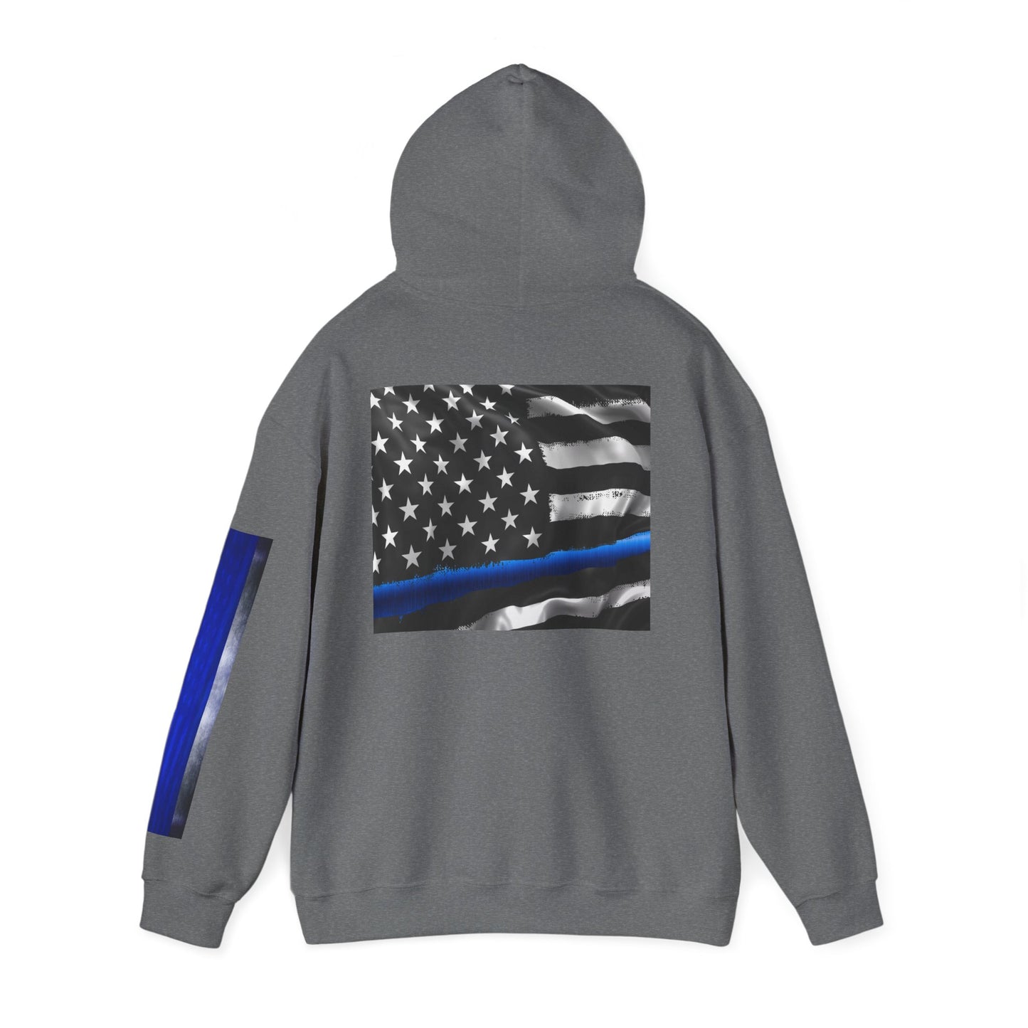 Spartan Hoodie, Thin Blue Line, American Flag, Patriotic Hoodie, Police Officer Gift, Law Enforcement Apparel