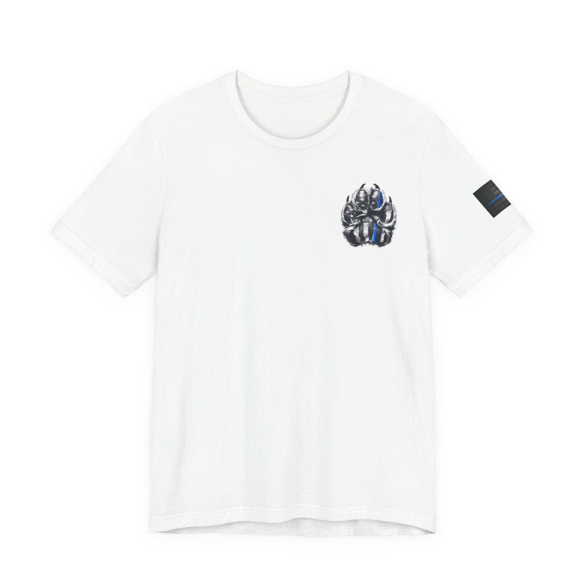 Thin Blue Line K9 Paw Shirt – Thin Blue Line American Patriotic Tee for Law Enforcement Support