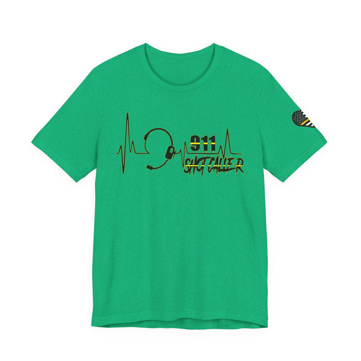 Shot Caller Sugarskull Tee, Dispatcher T-Shirt, 911 Operator Shirt, Unisex Jersey Tee, Short Sleeve Top
