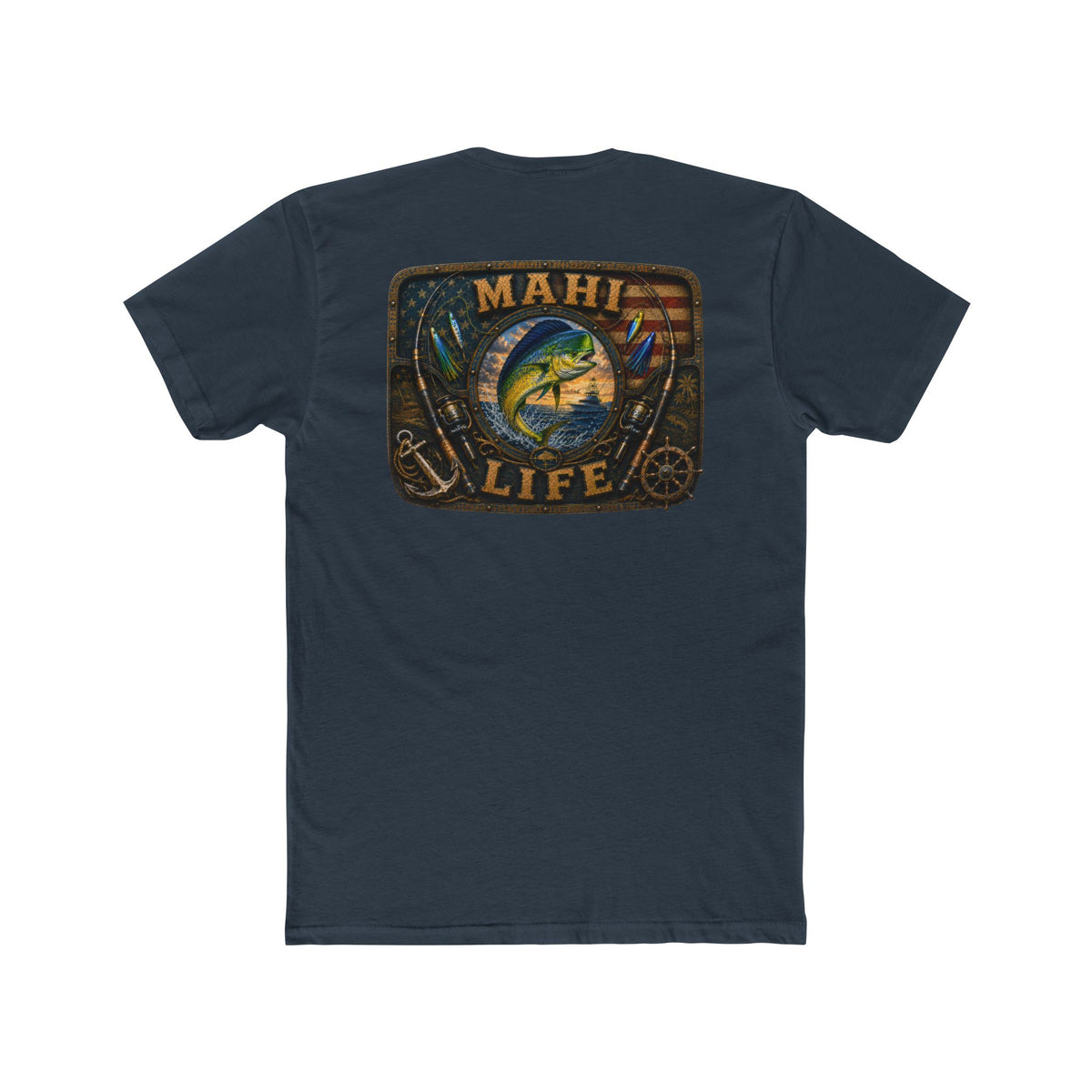Mahi Life Tee — Vintage Fishing Graphic Cotton T-Shirt