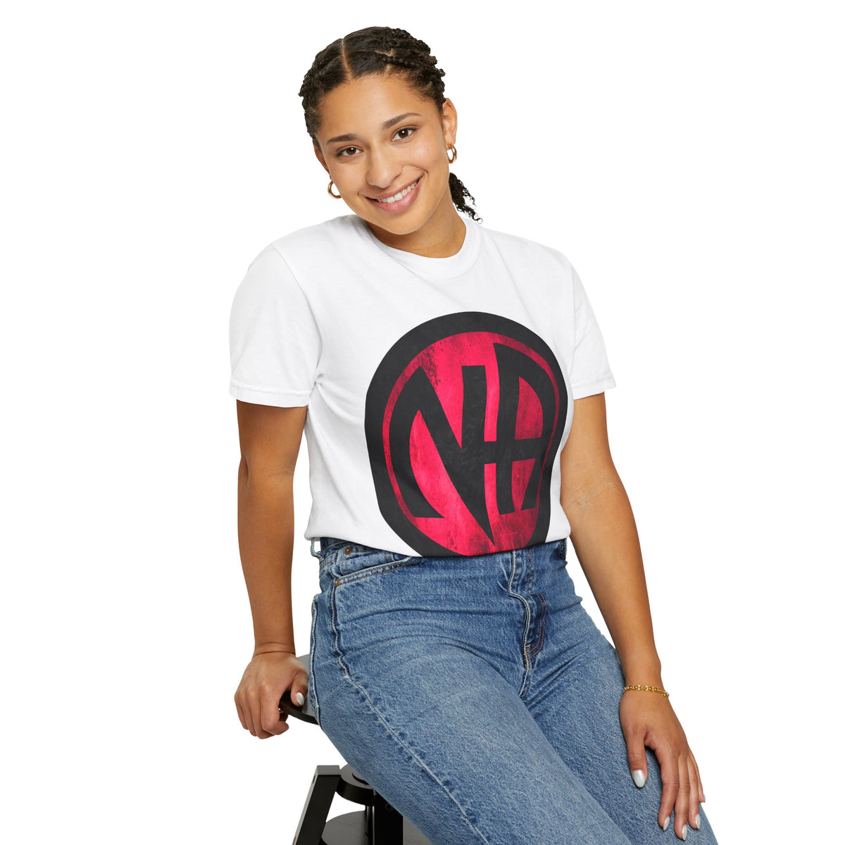 Narcotics Anonymous NA Logo – Grunge Pink & Black Recovery Symbol Art T-Shirt, Recovery T-Shirt