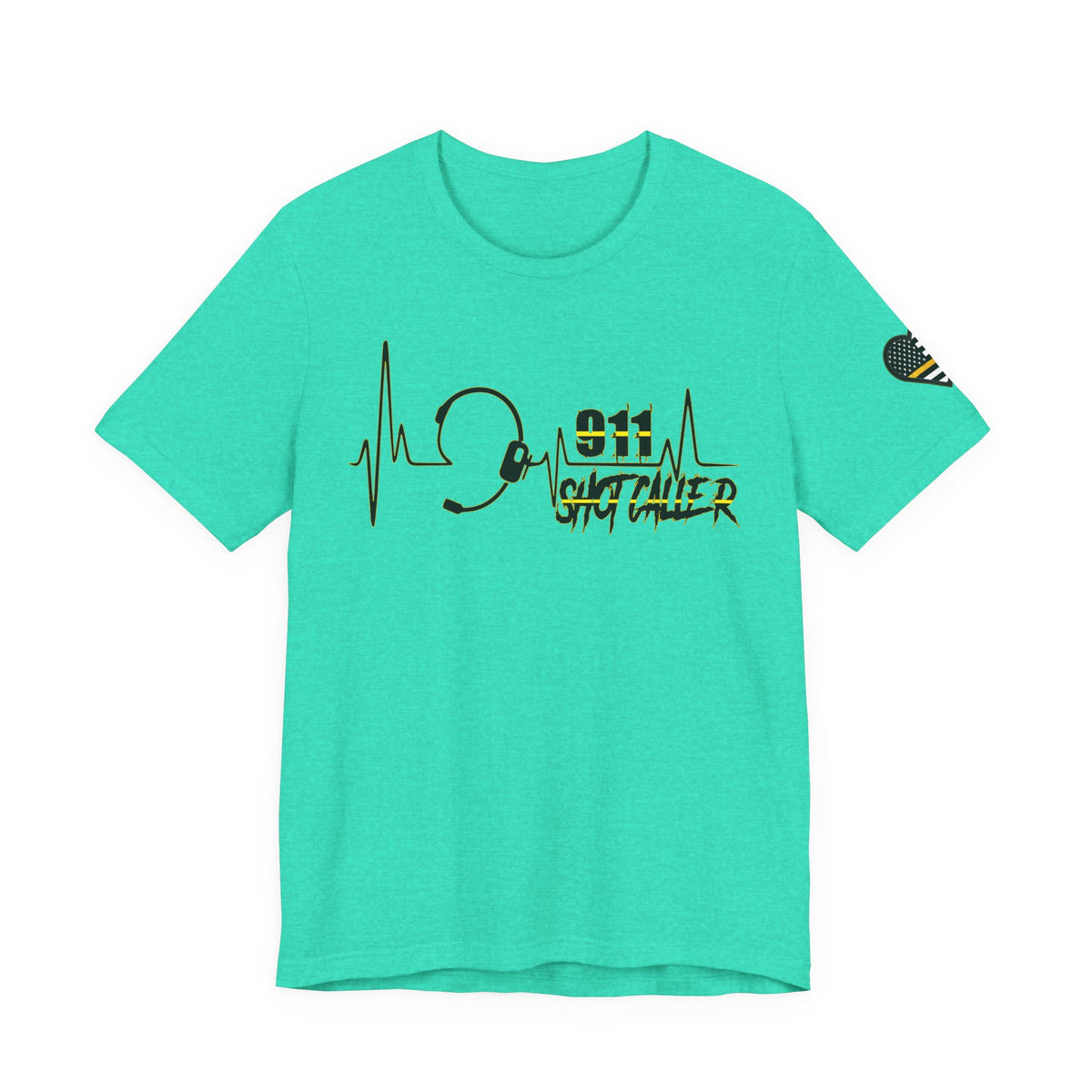 Shot Caller Sugarskull Tee, Dispatcher T-Shirt, 911 Operator Shirt, Unisex Jersey Tee, Short Sleeve Top