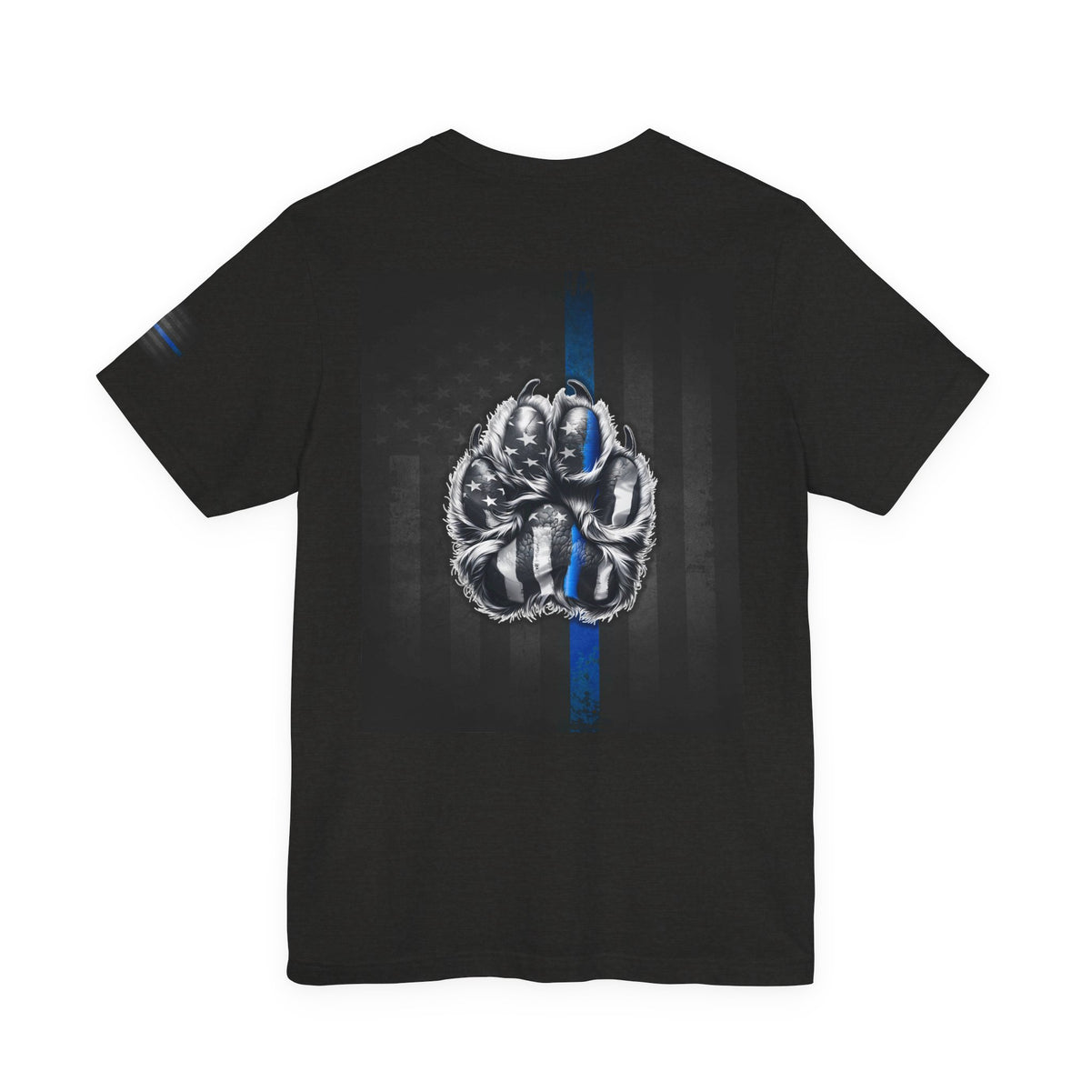 Thin Blue Line K9 Paw Shirt – Thin Blue Line American Patriotic Tee for Law Enforcement Support