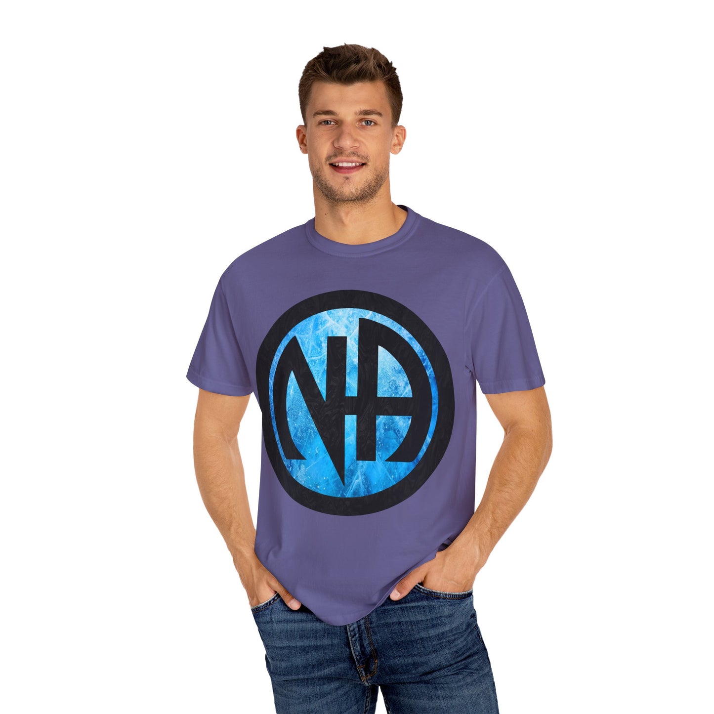 Narcotics Anonymous NA Logo – Blue Ice & Black Recovery Symbol Art T-Shirt, Recovery T-Shirt