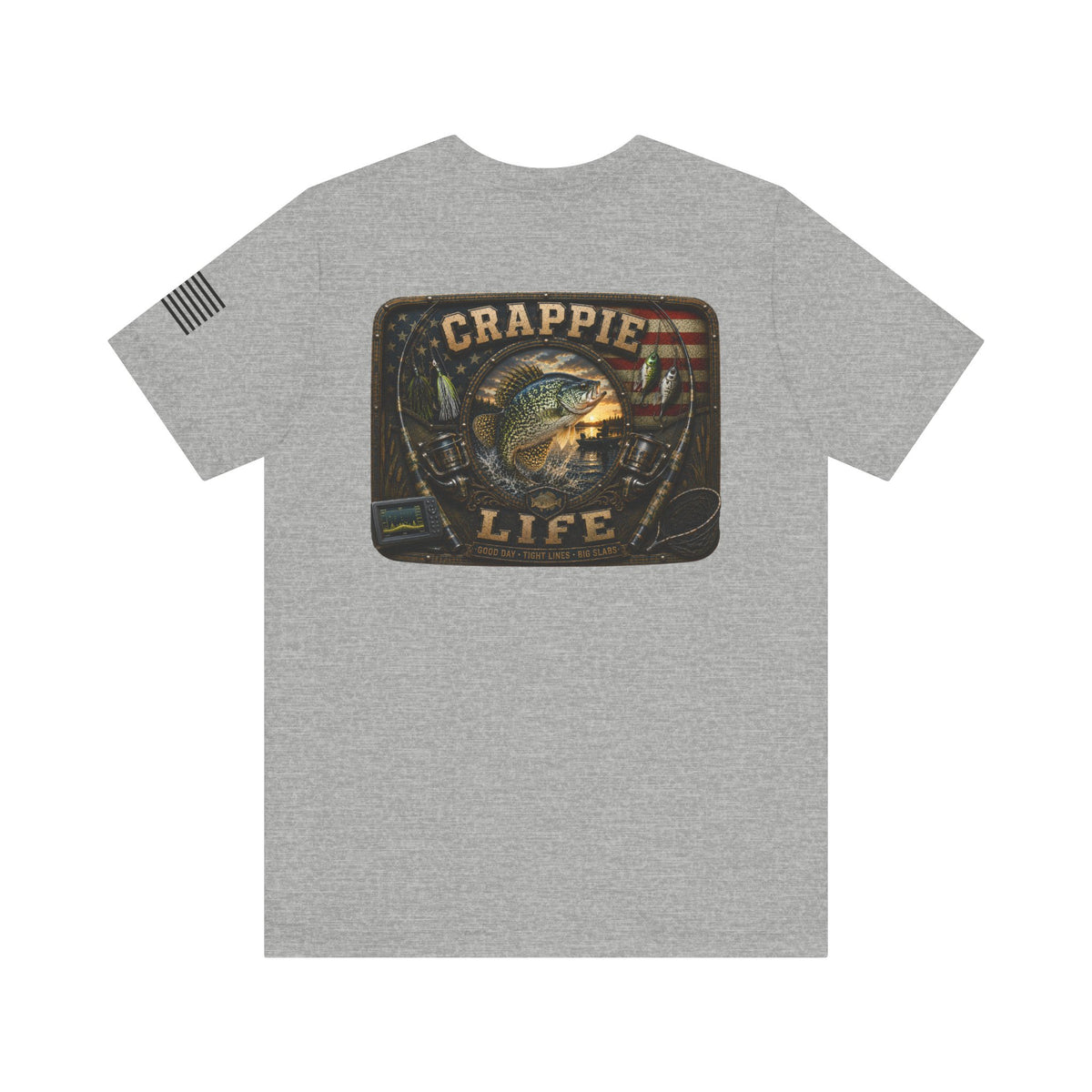Crappie Life Fishing T-Shirt – WRAEVN OUTDOORS Slab Crappie Angler Tee
