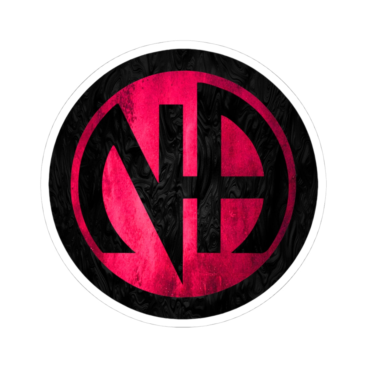 Pink Narcotics Anonymous Symbol Sticker – Bold Recovery Support ArtKiss-Cut Stickers
