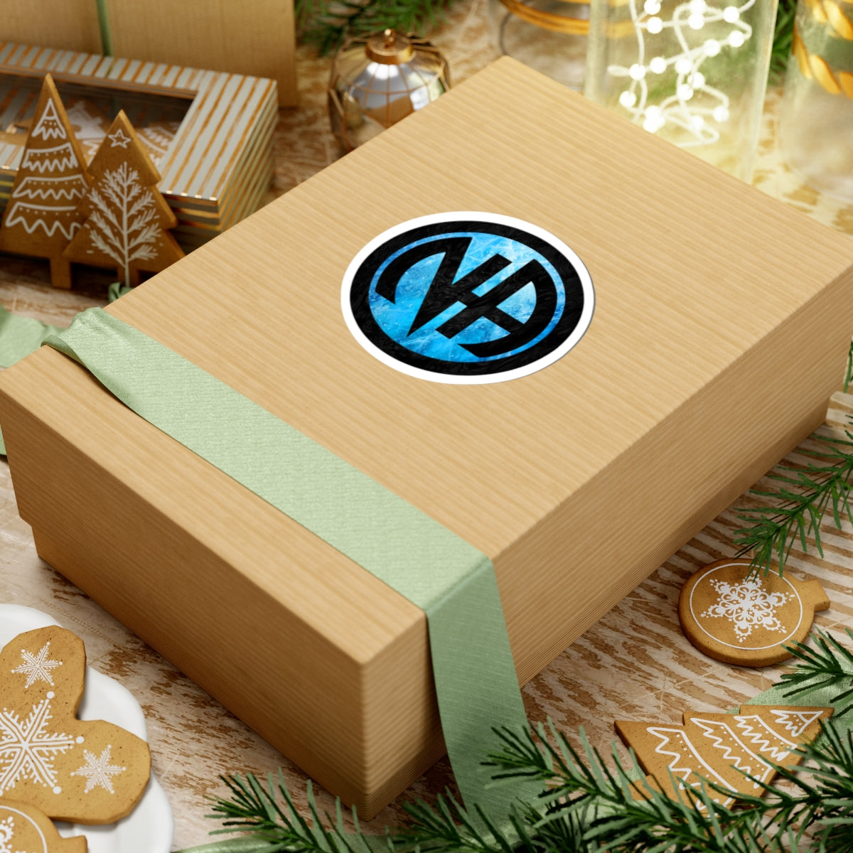 Ice Blue Narcotics Anonymous Symbol Sticker – Bold Recovery Support ArtKiss-Cut Stickers