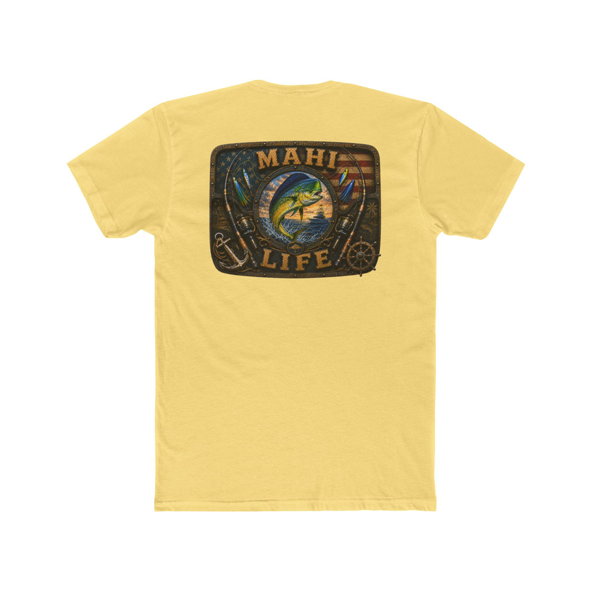Mahi Life Tee — Vintage Fishing Graphic Cotton T-Shirt