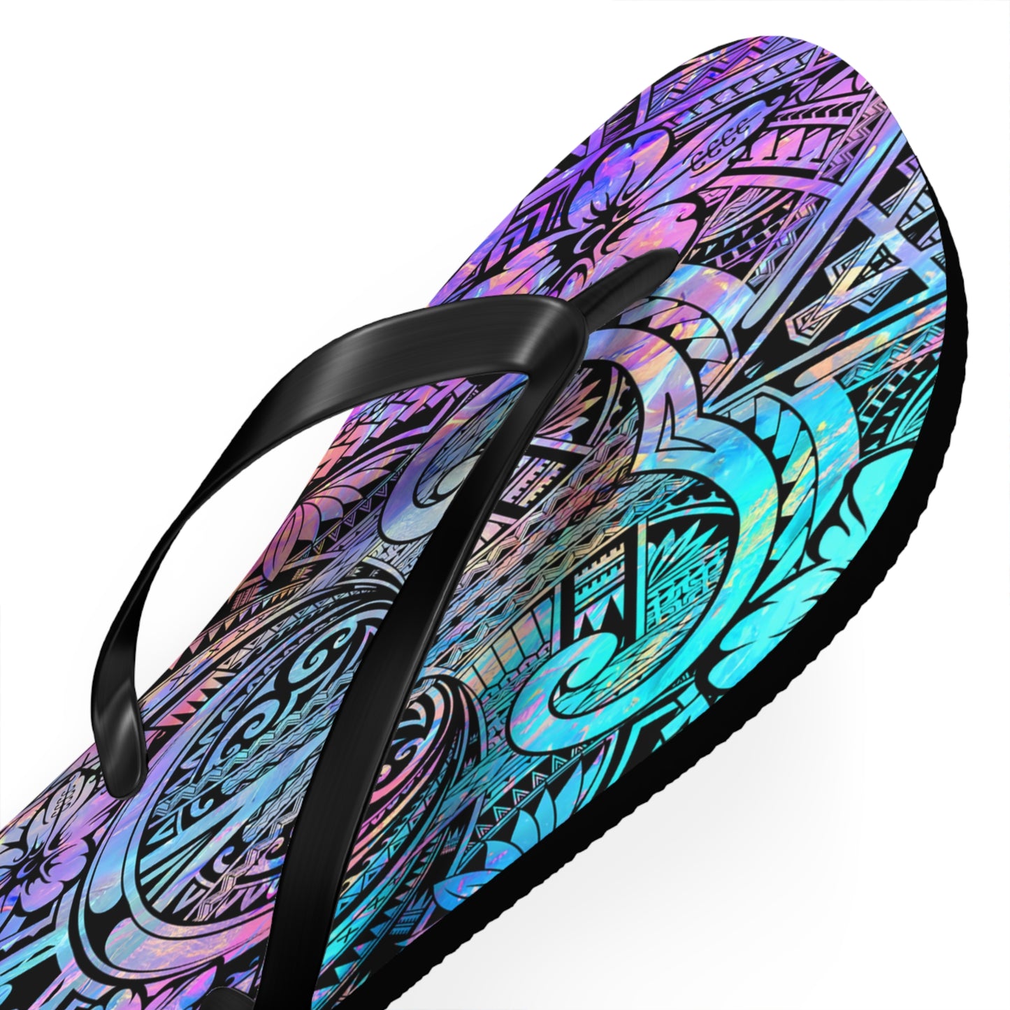 Polynesian Dream Flip Flops | Summer Beach Sandals, Vacation Footwear, Festival Style, Gift for Her