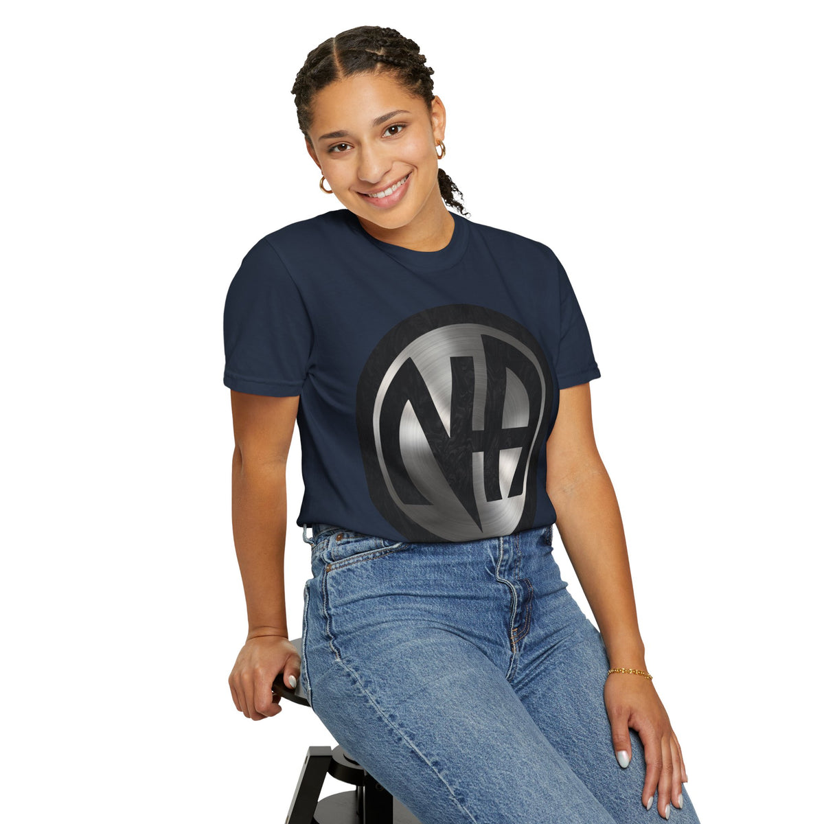 Narcotics Anonymous NA Logo – Metal & Black Recovery Symbol Art T-Shirt, Recovery T-Shirt