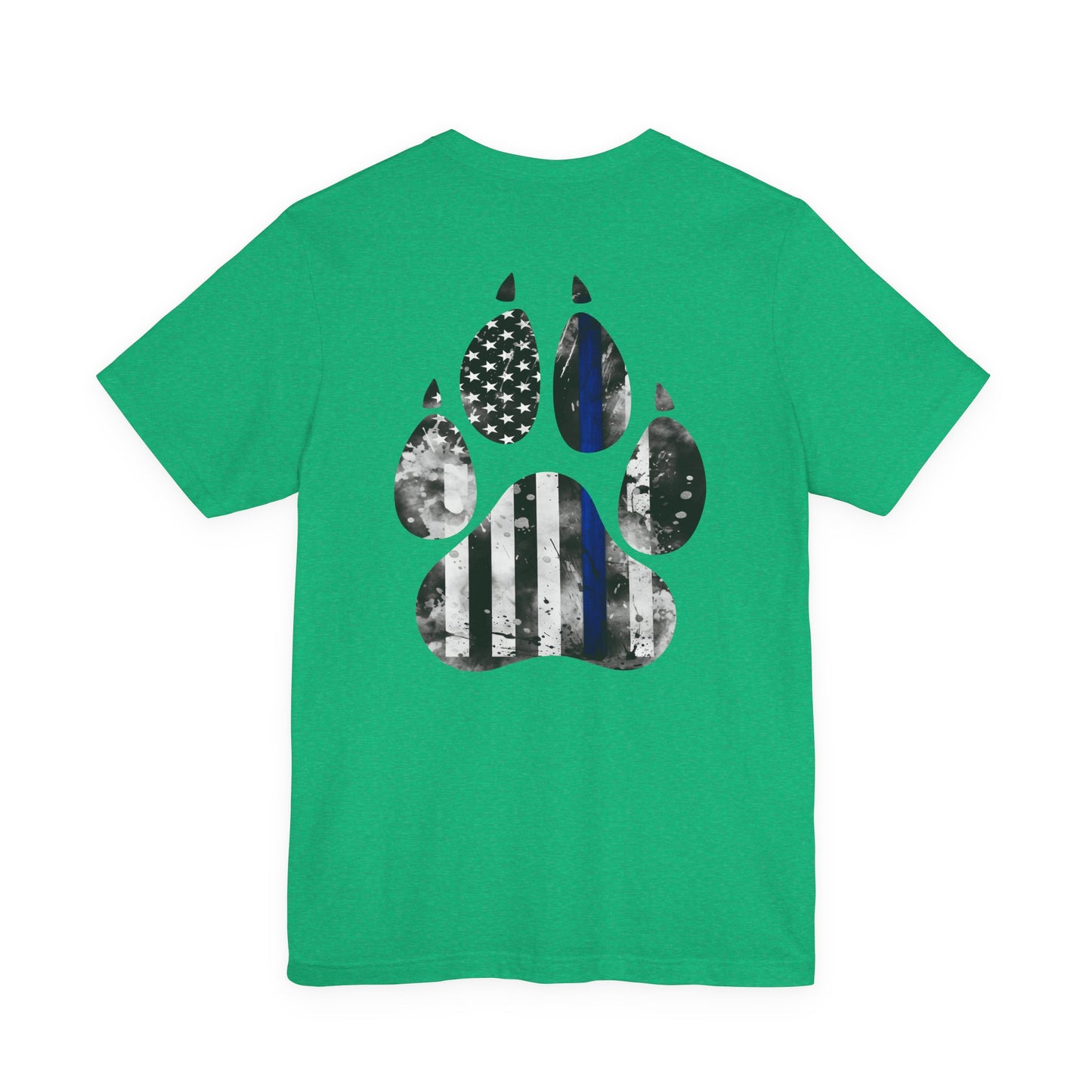 K9 Blue Line Paw Print Tee