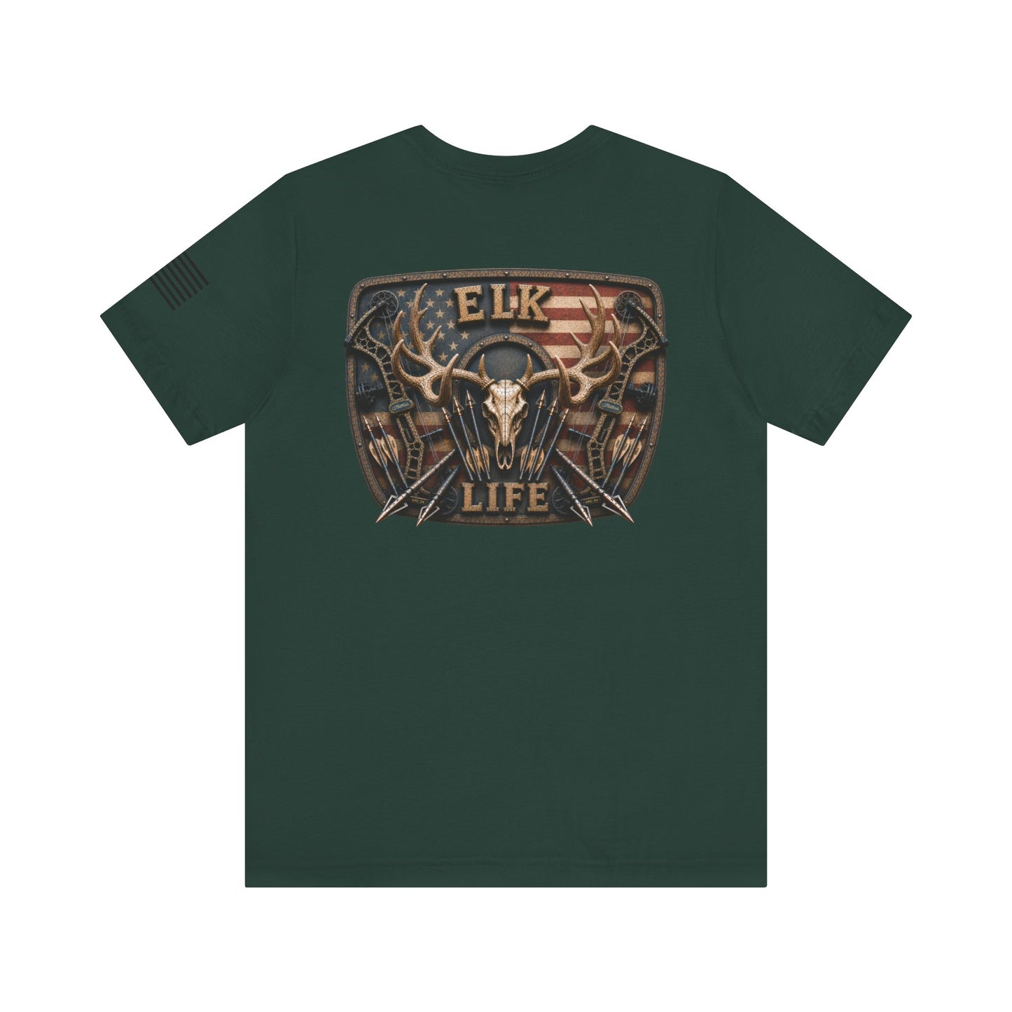 Elk Life American Archery Hunting T-Shirt – WRAEVN OUTDOORS Bowhunter Tee
