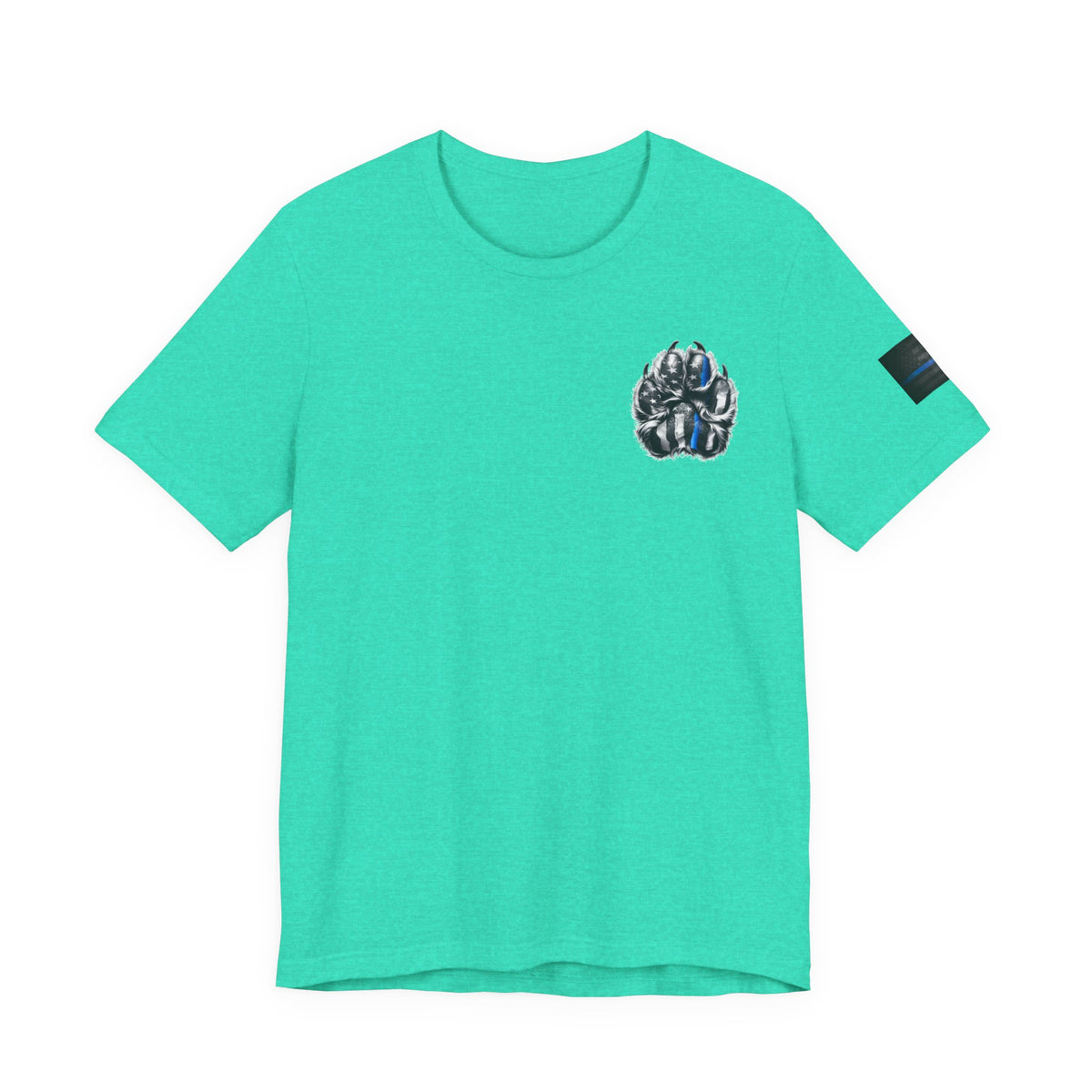 Thin Blue Line K9 Paw Shirt – Thin Blue Line American Patriotic Tee for Law Enforcement Support