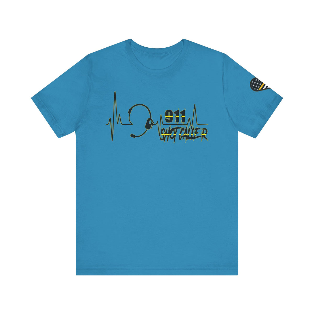 Shot Caller Sugarskull Tee, Dispatcher T-Shirt, 911 Operator Shirt, Unisex Jersey Tee, Short Sleeve Top