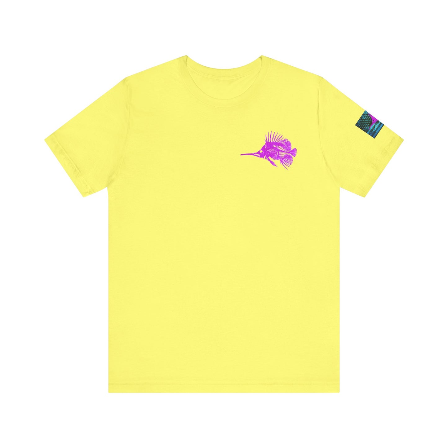 Pink Angler Grunge American Flag Tee, Patriotic USA Shirt, Vintage American Flag
