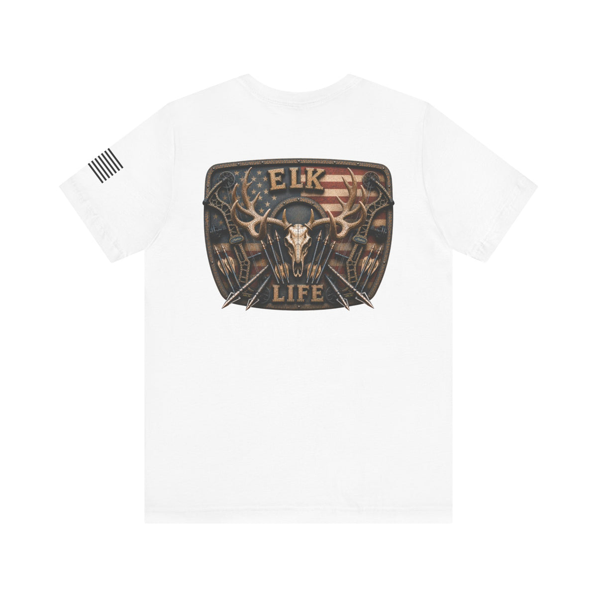 Elk Life American Archery Hunting T-Shirt – WRAEVN OUTDOORS Bowhunter Tee