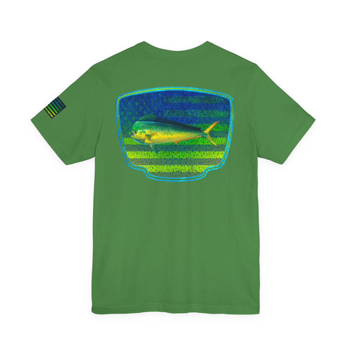 Mahi Mahi American Flag Fishing T-Shirt – Bold Offshore Graphic Tee