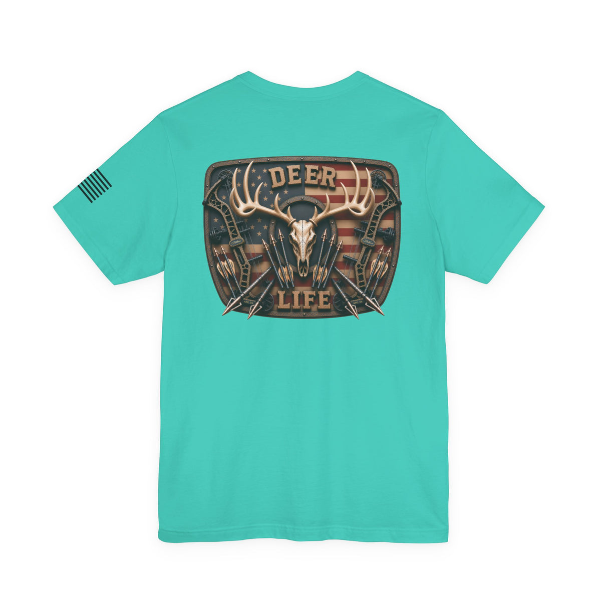 Deer Life American Bowhunting T-Shirt – WRAEVN OUTDOORS Whitetail Hunter Tee