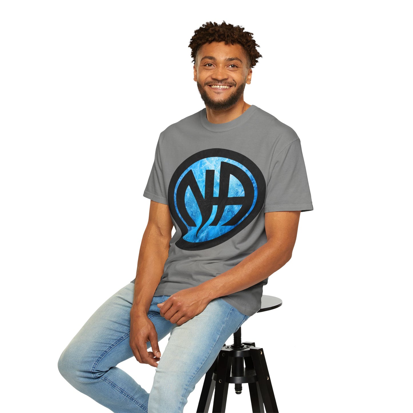 Narcotics Anonymous NA Logo – Blue Ice & Black Recovery Symbol Art T-Shirt, Recovery T-Shirt