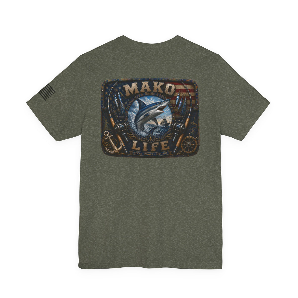 Mako Life Shark Fishing T-Shirt – WRAEVN OUTDOORS Offshore Angler Tee