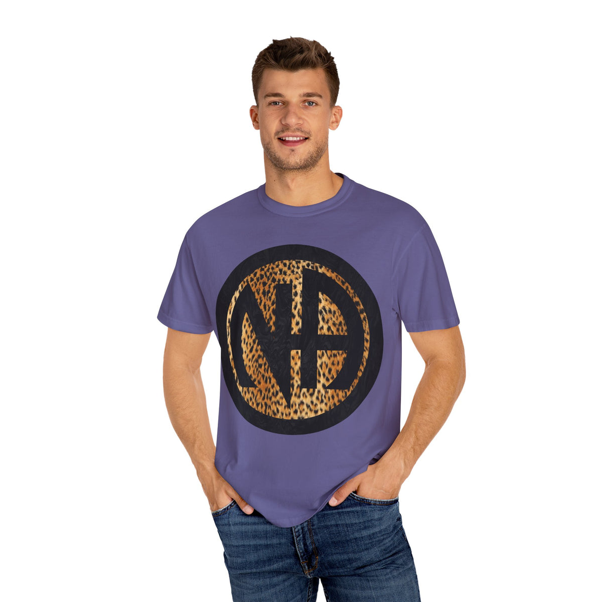 Narcotics Anonymous NA Logo – Leopard Print Recovery Symbol Art T-Shirt, Recovery T-Shirt