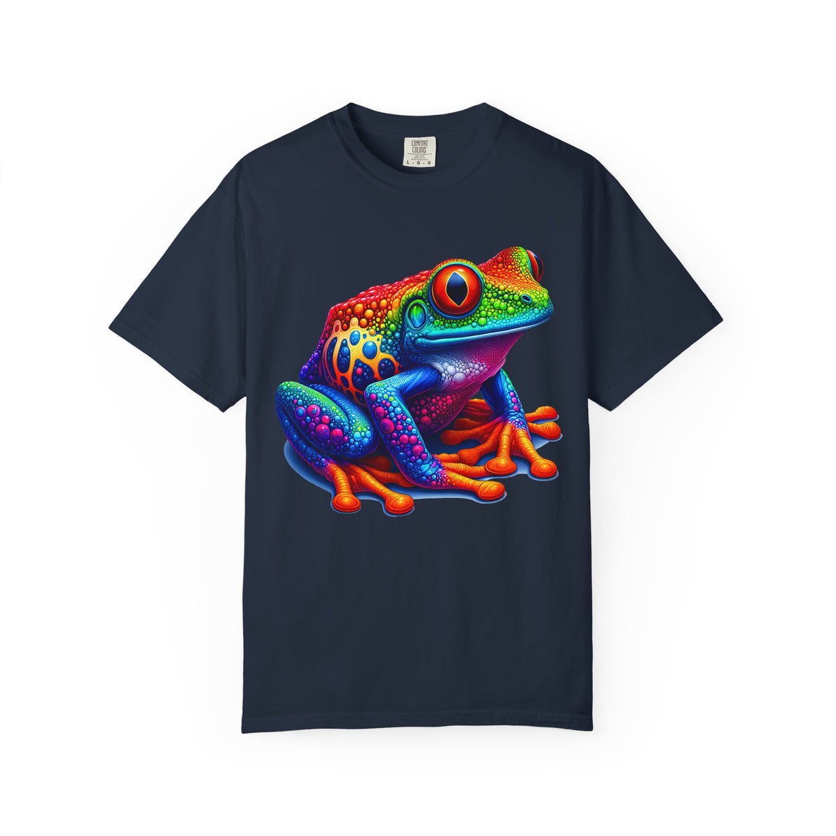 Frog T-Shirt | Unisex Garment-Dyed Tee for Nature Lovers, Eco-Friendly Gift, Birthday, Summer Vibe, Outdoor Adventure