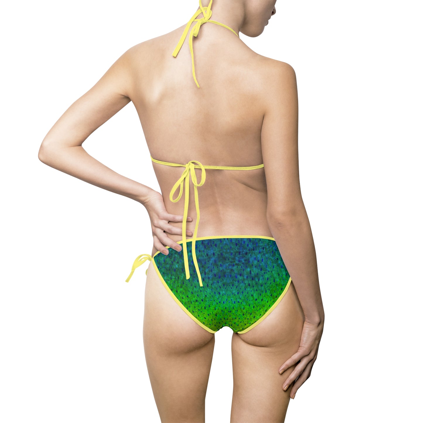 Mahi Mahi Print Bikini – Tropical Fish Scale Swimsuit for Women